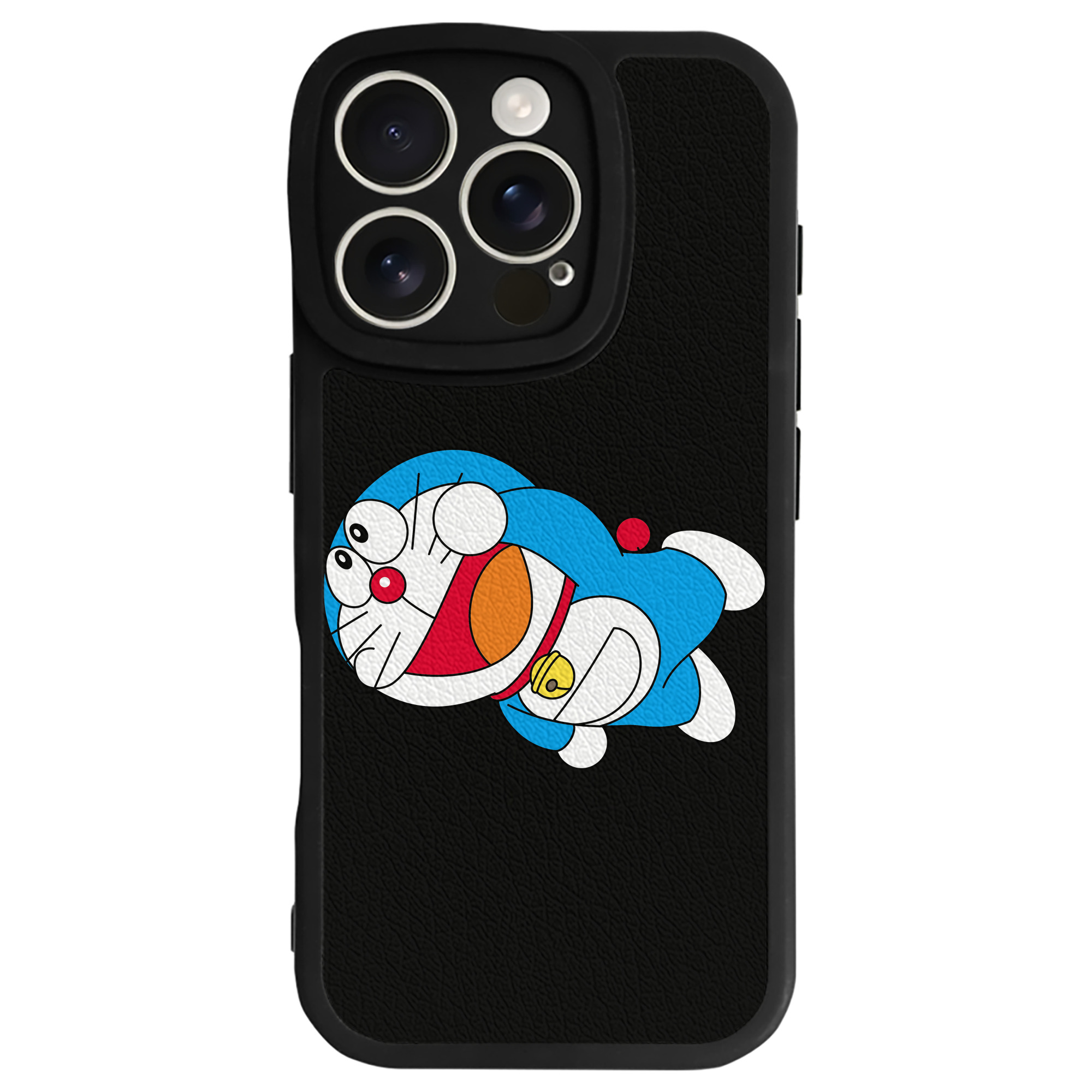 （画像用） ドラえもん Doraemon 【iPhone 16シリーズ対応】シリコンスマホケース（レザー調） 材質：シリコン